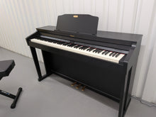 Load image into Gallery viewer, Roland HP504 digital piano and stool in satin black finish stock number 25436
