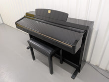 Load image into Gallery viewer, Yamaha Clavinova CLP-230PE piano +stool polished ebony glossy black stock # 25452
