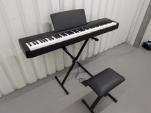 Load image into Gallery viewer, Yamaha P145 Digital Piano X Frame Package, Black  stock #25449
