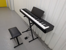 Load image into Gallery viewer, Yamaha P145 Digital Piano X Frame Package, Black  stock #25449
