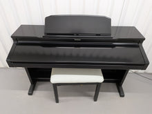 Load image into Gallery viewer, TECHNICS SX-PX338 DIGITAL PIANO AND STOOL IN BLACK stock #25443
