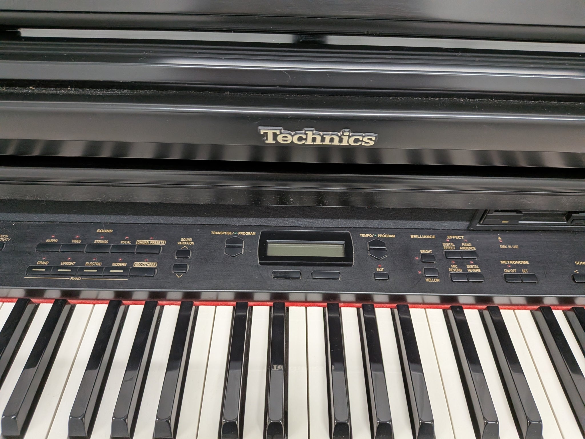 TECHNICS SX-PX338 DIGITAL PIANO AND STOOL IN BLACK stock #25443