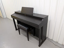 Load image into Gallery viewer, Roland HP302 digital piano and stool in dark rosewood finish stock number 25464
