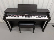 Load image into Gallery viewer, Roland HP302 digital piano and stool in dark rosewood finish stock number 25464

