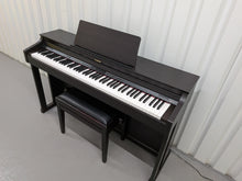 Load image into Gallery viewer, Roland HP302 digital piano and stool in dark rosewood finish stock number 25464
