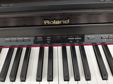Load image into Gallery viewer, Roland HP302 digital piano and stool in dark rosewood finish stock number 25464
