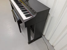 Load image into Gallery viewer, Roland HP302 digital piano and stool in dark rosewood finish stock number 25464
