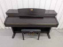 Load image into Gallery viewer, Yamaha Clavinova CLP-330 Digital Piano and stool in dark rosewood stock #25456
