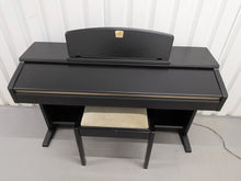 Load image into Gallery viewer, Yamaha Clavinova CLP-130 Digital Piano and stool in black stock #25457
