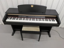 Load image into Gallery viewer, Yamaha Clavinova CLP-130 Digital Piano and stool in black stock #25457
