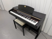 Load image into Gallery viewer, Yamaha Clavinova CLP-130 Digital Piano and stool in black stock #25457
