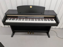 Load image into Gallery viewer, Yamaha Clavinova CLP-130 Digital Piano and stool in black stock #25457
