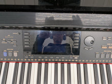 Load image into Gallery viewer, Yamaha Clavinova CVP-109PE Digital Piano and stool in glossy polished black stock #25553
