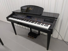 Load image into Gallery viewer, Yamaha Clavinova CVP-109PE Digital Piano and stool in glossy polished black stock #25553
