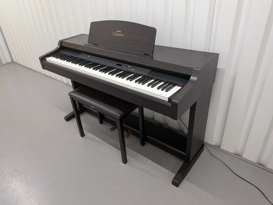 Yamaha Clavinova CLP-820 Digital Piano and stool in dark rosewood stock nr 25467