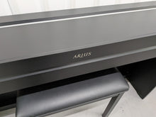Load image into Gallery viewer, Yamaha Arius YDP-S51 black Digital Piano and stool Slimline space saver stock number 25483
