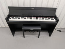 Load image into Gallery viewer, Yamaha Arius YDP-S51 black Digital Piano and stool Slimline space saver stock number 25483
