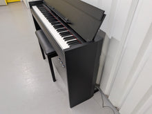 Load image into Gallery viewer, Yamaha Arius YDP-S51 black Digital Piano and stool Slimline space saver stock number 25483

