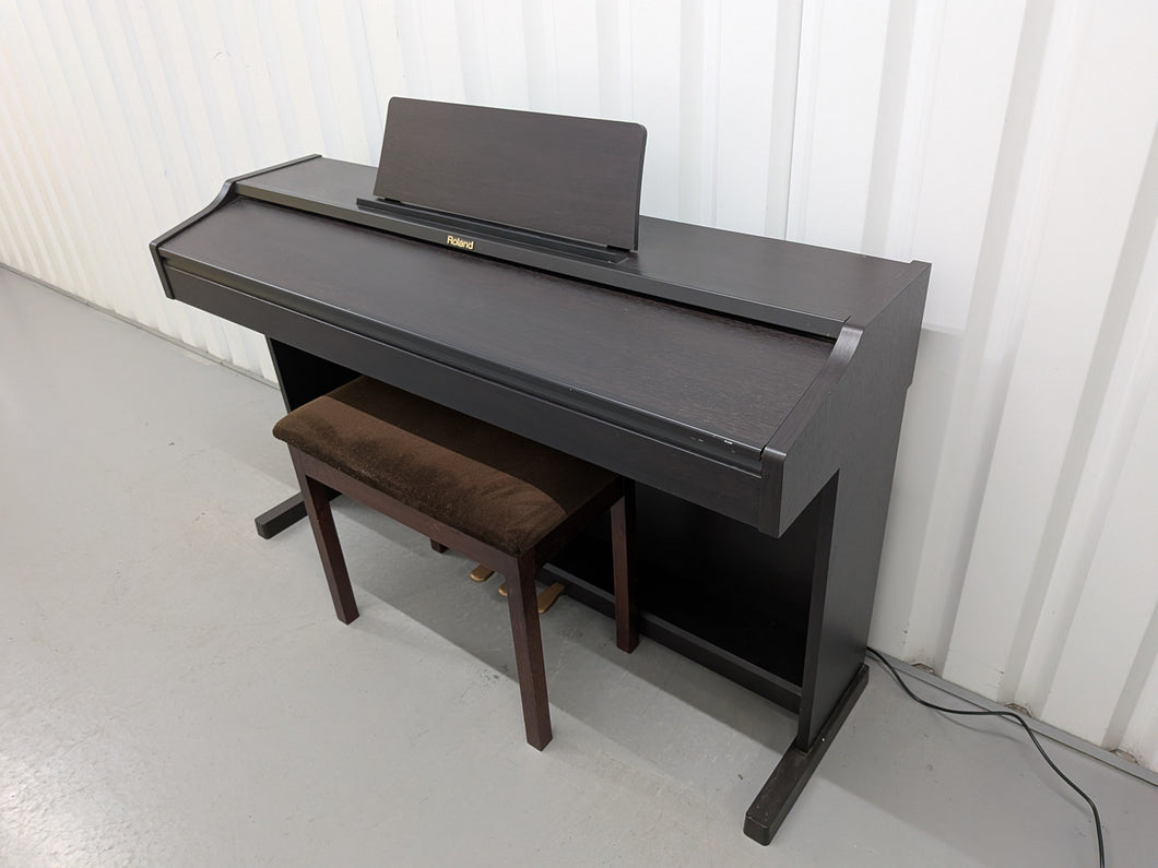 Roland RP201 Digital Piano and stool in dark rosewood finish Stock #25481