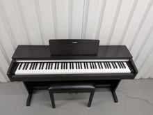 Load image into Gallery viewer, Yamaha Arius YDP-142 Digital Piano and stool in dark rosewood stock #25488
