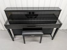 Load image into Gallery viewer, Yamaha Clavinova CLP-685 digital piano and stool in glossy black polished ebony stock #25491

