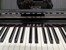 Load image into Gallery viewer, Yamaha Clavinova CLP-685 digital piano and stool in glossy black polished ebony stock #25491
