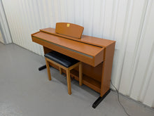 Load image into Gallery viewer, Yamaha Clavinova CLP-320 Digital Piano and stool in cherry wood, stock no 25495
