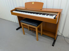 Load image into Gallery viewer, Yamaha Clavinova CLP-320 Digital Piano and stool in cherry wood, stock no 25495
