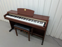 Load image into Gallery viewer, Yamaha Clavinova CLP-220 digital piano and stool in mahogany stock #25506
