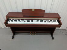 Load image into Gallery viewer, Yamaha Clavinova CLP-220 digital piano and stool in mahogany stock #25506
