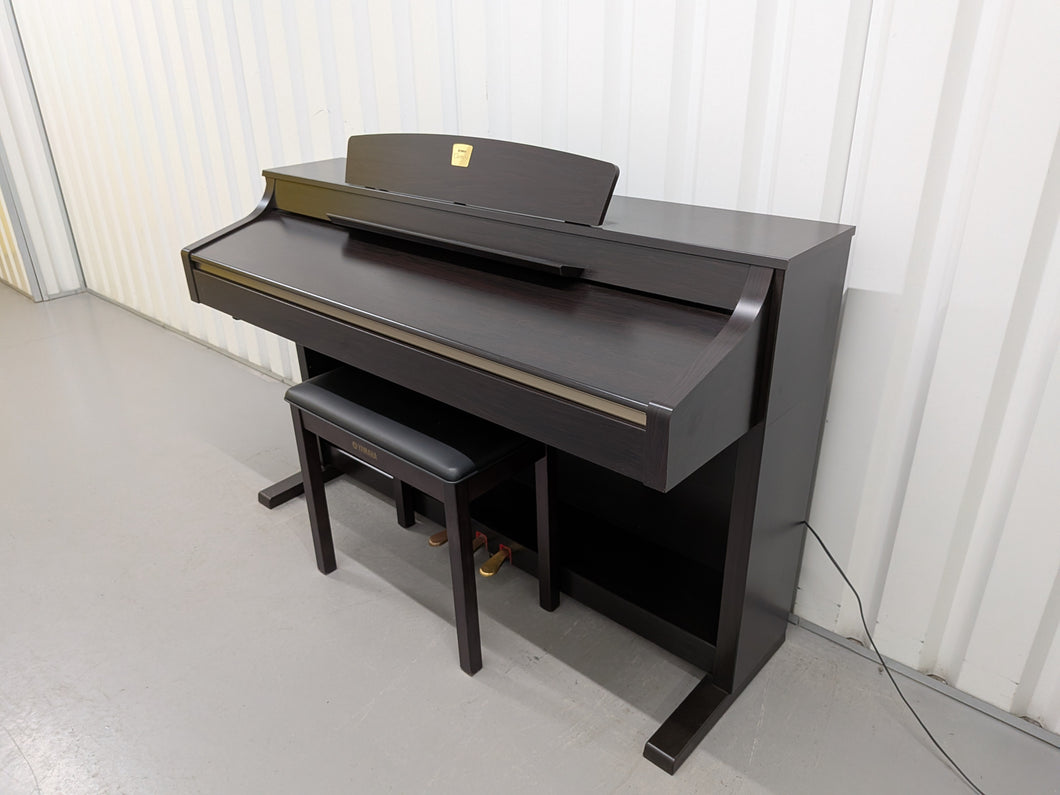 Yamaha Clavinova CLP-330 Digital Piano and stool in dark rosewood stock #25510