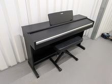 Load image into Gallery viewer, Yamaha Arius YDP-142 Digital Piano and stool in satin black stock #25508
