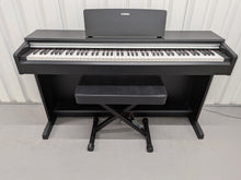 Load image into Gallery viewer, Yamaha Arius YDP-142 Digital Piano and stool in satin black stock #25508
