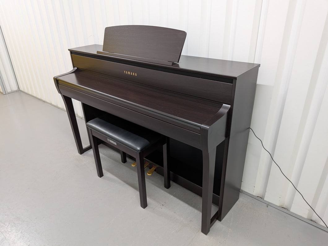 Yamaha Clavinova  CLP-775 and stool in dark rosewood stock #25513