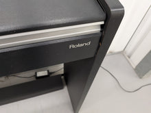 Load image into Gallery viewer, Roland F120R compact slim size Digital Piano in black finish stock # 25440
