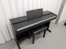 Load image into Gallery viewer, Yamaha Arius YDP-142 Digital Piano and stool in satin black stock #25522
