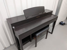 Load image into Gallery viewer, Yamaha Clavinova CLP-440 Digital Piano and stool in dark rosewood stock no 25519
