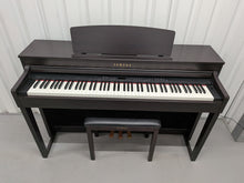 Load image into Gallery viewer, Yamaha Clavinova CLP-440 Digital Piano and stool in dark rosewood stock no 25519
