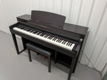 Load image into Gallery viewer, Yamaha Clavinova CLP-440 Digital Piano and stool in dark rosewood stock no 25519
