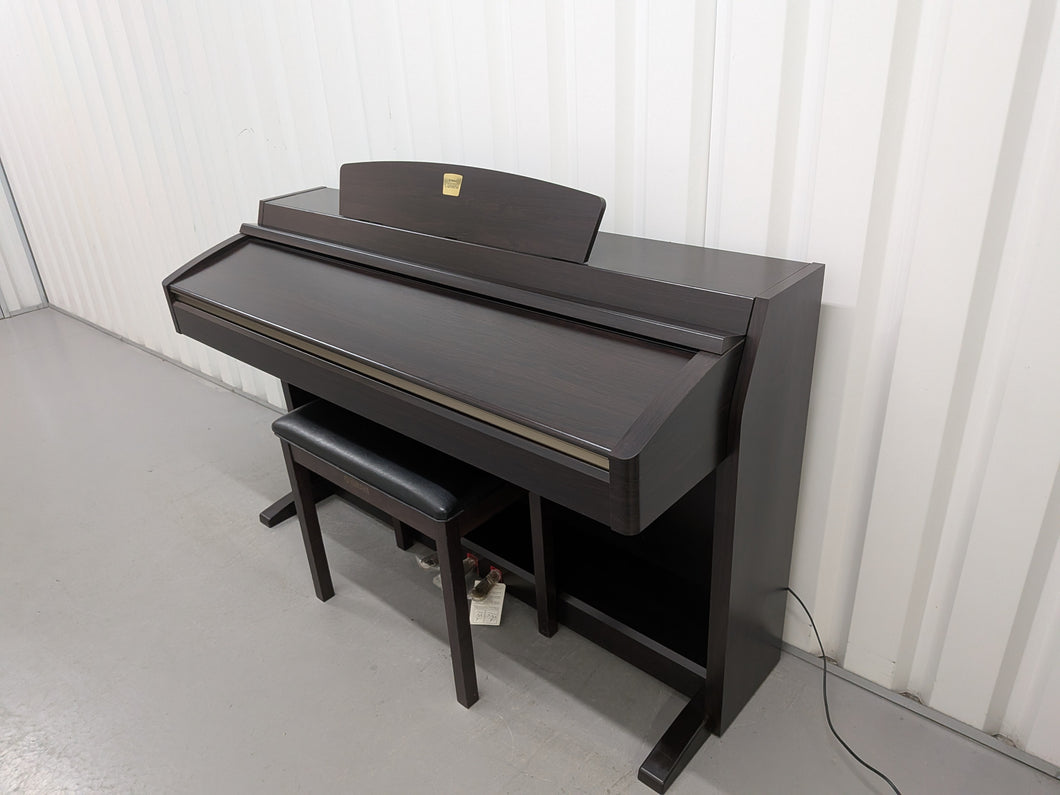 Yamaha Clavinova CLP-230 digital piano and stool in dark rosewood stock #25529