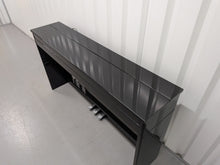 Load image into Gallery viewer, Roland DP-990r digital slim line space saving piano in polished ebony black stock # 25516
