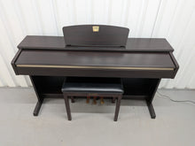 Load image into Gallery viewer, Yamaha Clavinova CLP-320 Digital Piano and stool in dark rosewood stock #25537
