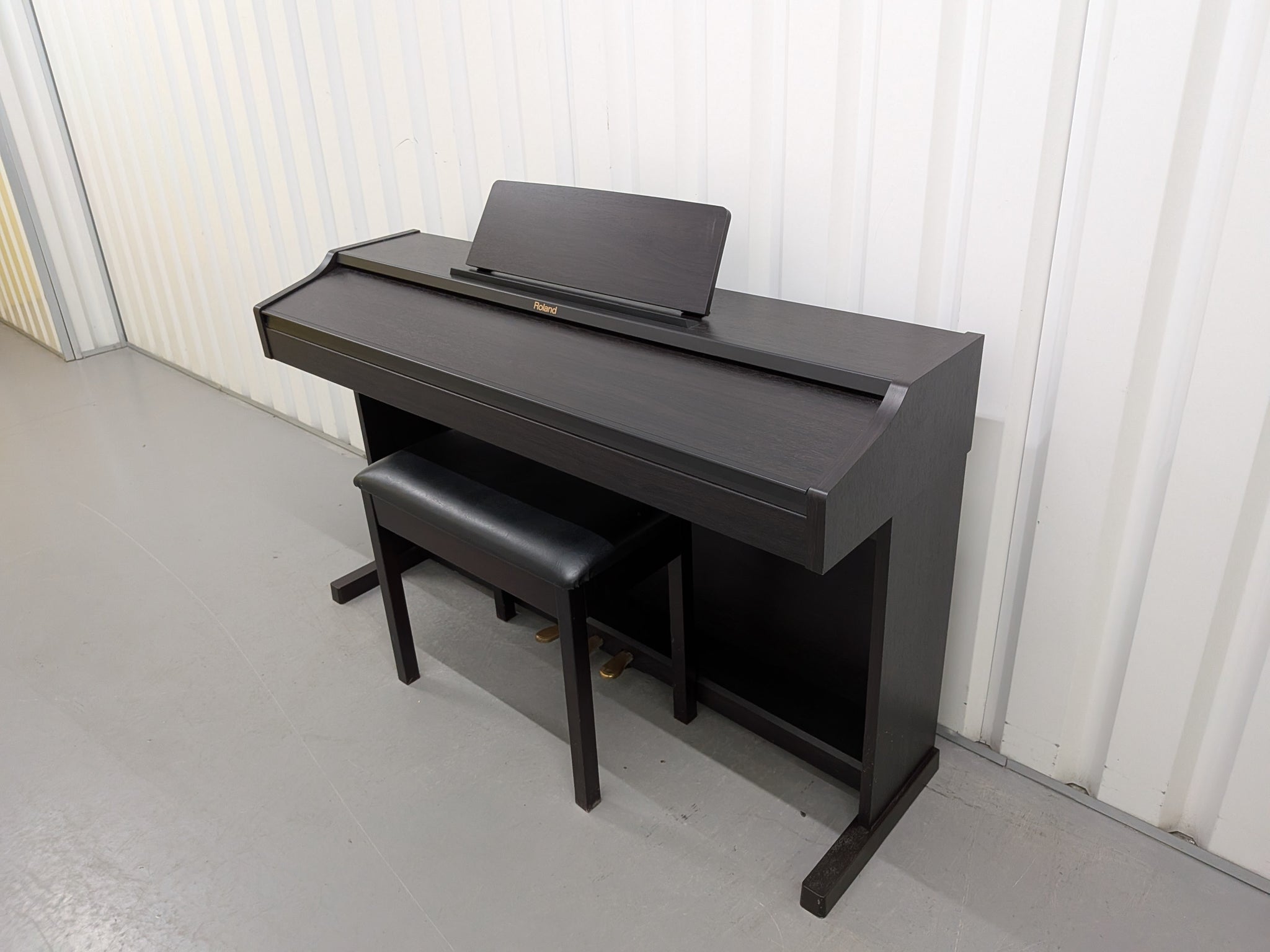 Roland RP301 digital piano and stool in dark rosewood finish stock