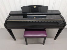 Load image into Gallery viewer, Yamaha Clavinova CVP-505PE digital piano arranger polished black stock number 25545
