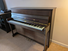 Load image into Gallery viewer, Kemble Oxford 12 Upright Piano and Stool in Polished Walnut with marquetry inlay 2007
