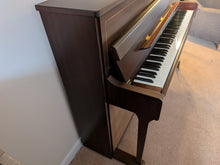 Load image into Gallery viewer, Kemble Oxford 12 Upright Piano and Stool in Polished Walnut with marquetry inlay 2007

