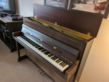 Load image into Gallery viewer, Kemble Oxford 12 Upright Piano and Stool in Polished Walnut with marquetry inlay 2007
