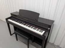 Load image into Gallery viewer, Yamaha Clavinova CLP-470 in dark rosewood with wooden keys action + stool #25546
