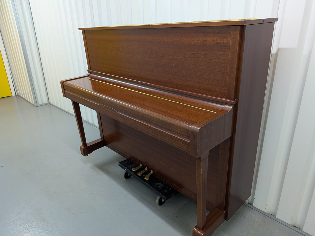 Kemble K121 Upright Piano in in natural mahogany, made by Yamaha stock #25549