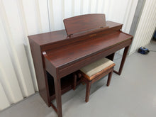 Load image into Gallery viewer, Yamaha Clavinova CLP-440 Digital Piano and stool in mahogany stock no 25552

